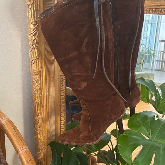 Coach Shoes - COACH Brown Suede Boots